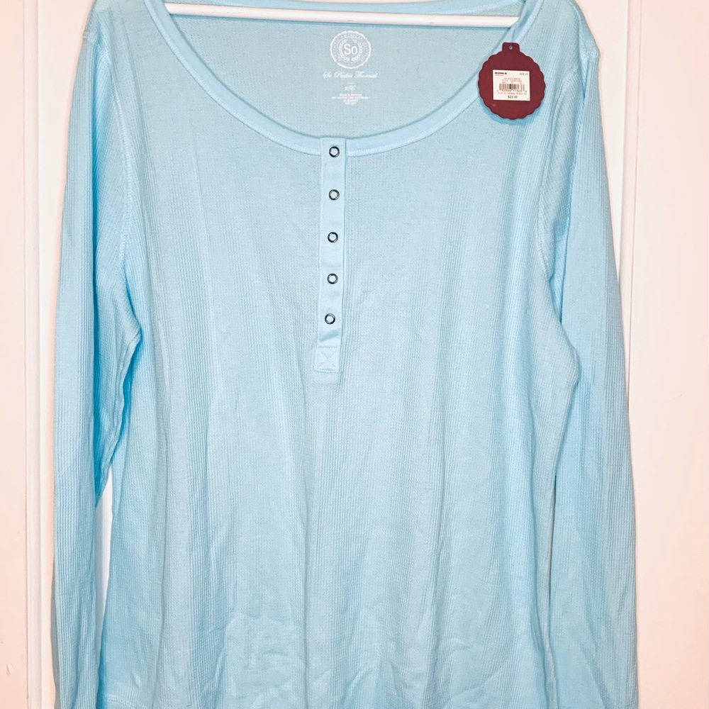 SO Waffle Knit Top